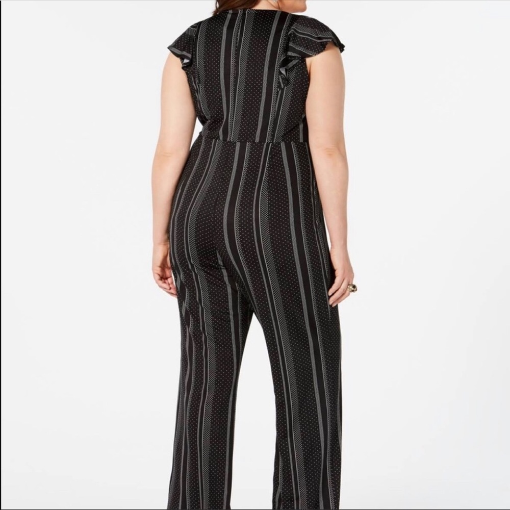 NY Collection Flutter Sleeve Jumpsuit - Picture 2 of 8